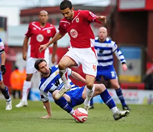 Framed Print : Fontaine Outmuscles Wilson: A Pivotal Moment in Bristol City's Victory Framed Print : Fontaine Outmuscles Wilson: A Pivotal Moment in Bristol City's Victory