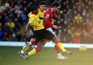 Images Dated 26th December 2008: A Football Rivalry: Clash of the Championship Titans (08-09) - Watford vs. Bristol City