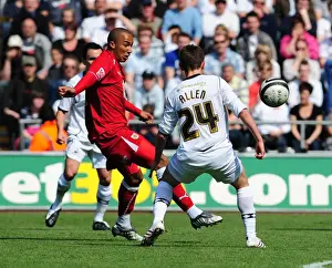 Swansea V Bristol City Prints: Football Rivalry: The Clash Between Swansea and Bristol City - A Battle of Powerhouses (Season 08-09)