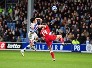 Images Dated 26th December 2009: A Football Rivalry: The Intense Battle on the Field - QPR vs. Bristol City (Season 09-10)