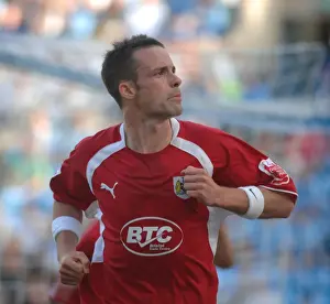 Coventry City V Bristol City Prints: Football Rivalry: The Intense Moment Between Michael McIndoe (Coventry City) and Bristol City