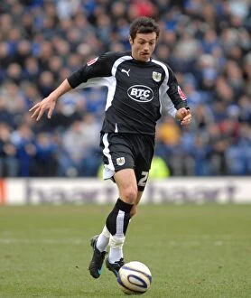 Images Dated 8th March 2008: Football Rivalry: Ivan Sproule in Action - Leicester City vs. Bristol City