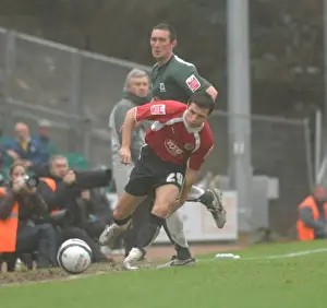 Plymouth V Bristol City Prints: Football Rivalry: Ivan Sproule's Passionate Clash Between Plymouth and Bristol City