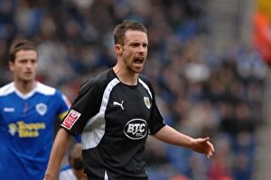 Images Dated 8th March 2008: Football Rivalry: Michael McIndoe in Action - Leicester City vs. Bristol City