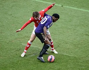Framed Print : Football Rivalry: Song vs Freeman at Ashton Gate - Bristol City vs West Ham United Framed Print : Football Rivalry: Song vs Freeman at Ashton Gate - Bristol City vs West Ham United