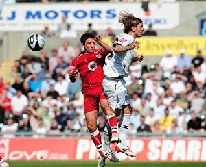 Images Dated 18th April 2009: A Football Rivalry: Swansea vs. Bristol City - Season 08-09: The Battle on the Field