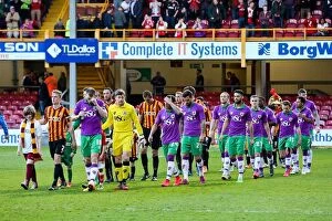 Images Dated 14th April 2015: Football Rivalry at Valley Parade: Bradford City vs. Bristol City (Sky Bet League One Promotion)