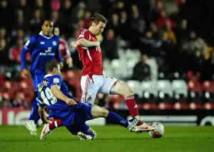 Bristol City V Leicester City Prints: Football Rivals: Pearson vs. Wellen - A Battle at Ashton Gate