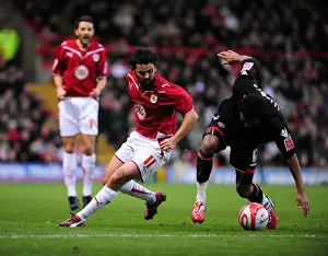Bristol City V Sheffield United Prints: Football Showdown: A Thrilling Encounter - Bristol City vs Sheffield United (Season 09-10)