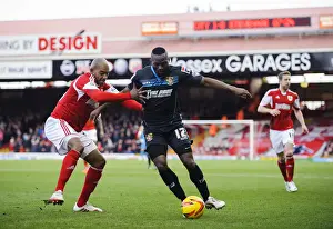 Bristol City V Stevenage Prints: Francois Zoko in Action: Bristol City vs Stevenage Football Match