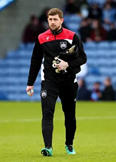 Burnley Prints: Frank Fielding of Bristol City in Action at Burnley's Turf Moor