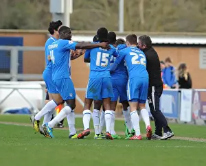 Colchester United V Bristol City Prints: Freddie Sears Goal Celebration: Colchester United vs. Bristol City, 2014