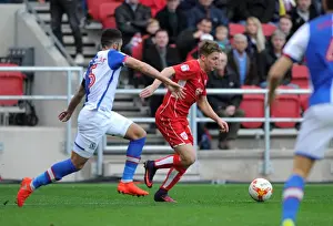 Bristol City V Blackburn Rovers Prints: Freeman vs. Williams: A Clash of Former Teammates in Bristol City vs. Blackburn Rovers