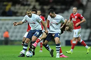 Preston North End V Bristol City Prints: Freeman vs. Wright: A Championship Showdown at Deepdale
