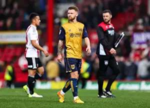 Brentford V Bristol City Prints: Frustrated Lee Tomlin After Brentford's 2-0 Win Over Bristol City