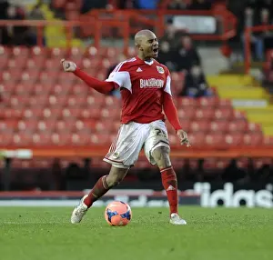 Bristol City V Watford FA Cup Prints: Frustrated Marvin Elliott of Bristol City During FA Cup Match Against Watford