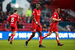 Images Dated 7th January 2017: Frustration on Abraham's Face: Bristol City vs Fleetwood Town, FA Cup Third Round Proper