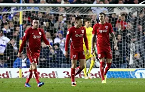 Leeds United V Bristol City Prints: Frustration for Aden Flint and Bristol City After Conceding at Elland Road (Leeds United v Bristol City)