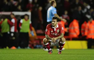 Framed Print : Frustration on the Final Whistle: Marlon Pack of Bristol City Framed Print : Frustration on the Final Whistle: Marlon Pack of Bristol City