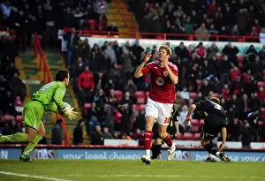 Bristol City V Cardiff City Prints: Frustration for Jon Stead as Bristol City and Cardiff Clash in Championship Match