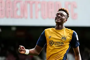 Brentford V Bristol City Prints: Frustration for Tammy Abraham as Bristol City Miss Out at Griffin Park