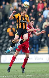 Hull City V Bristol City Prints: Fryatt vs. Skuse: Battle for Supremacy in Hull City vs
