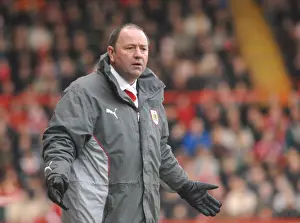 Bristol City V Colchester United Prints: Gary Johnson in Action: Bristol City vs Colchester United