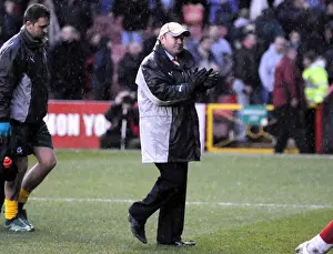 Framed Print : Gary Johnson in Action: Bristol City vs Plymouth Argyle (2015) Framed Print : Gary Johnson in Action: Bristol City vs Plymouth Argyle (2015)