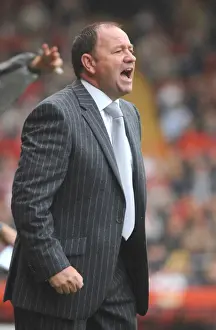 Bristol City V Sheffield United Prints: Gary Johnson in Action: Bristol City vs Sheffield United