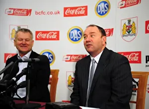 Manager Prints: Gary Johnson Bids Farewell to Steve Lansdown: A Championship Goodbye at Ashton Gate (March 18)