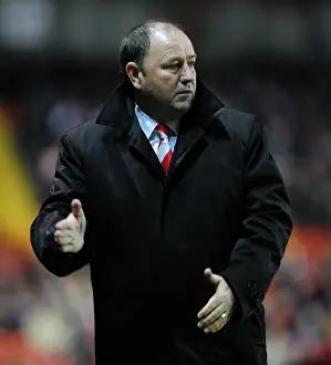 Framed Print : Gary Johnson - Championing Bristol City in the 2010 Championship Season