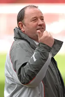 Sheffield United V Bristol City Prints: Gary Johnson: Leading the Charge in the Football Battle - Sheffield United vs