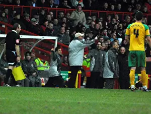 Bristol City V Norwich City Prints: Gary Johnson and Lee Johnson: A Father-Son Coaching Duo at Bristol City - Bristol City vs Norwich City