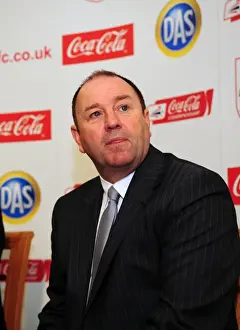 Manager Prints: Gary Johnson's Farewell: A Championship Exit at Ashton Gate Stadium (2010)