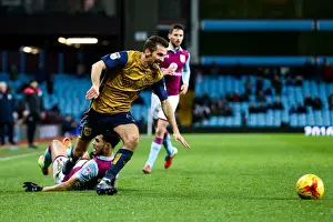 Framed Print : Gary O'Neil vs. Andre Green Clash at Villa Park: Aston Villa vs. Bristol City, Sky Bet EFL Championship