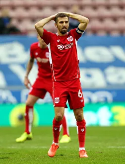 Wigan Athletic V Bristol City Prints: Gary O'Neil's Disappointment: Wigan Athletic vs