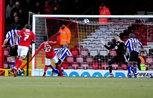 Bristol City v Sheffield Wednesday Collection: Gary Teale Scores Opening Goal: FA Cup Match - Bristol City vs Sheffield Wednesday (08/01/2011)