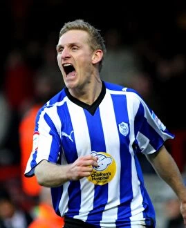 Bristol City v Sheffield Wednesday Collection: Gary Teale's Euphoric Moment: Scores the Opener for Sheffield Wednesday against Bristol City in FA
