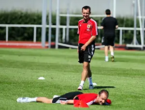 Pre Season Tour Sweden Prints: Gavin Williams in Focus: Intense Training with Bristol City FC