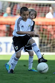 Bristol City V Notts County Prints: Next Gen: Training Together - Young Bristol City Players with Under 8s at Ashton Gate Academy