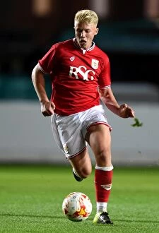 Images Dated 12th October 2015: George Dowling in Action: Bristol City U21 vs Sheffield Wednesday U21 at Ashton Gate Stadium