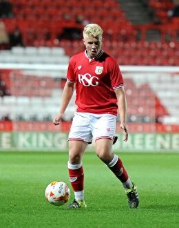 Images Dated 12th October 2015: George Dowling of Bristol City in Action at Ashton Gate Stadium