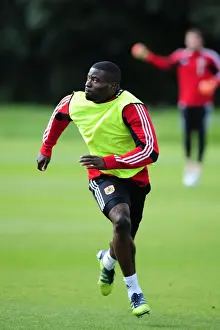 Bristol City Training 27-09-12 Prints: George Elokobi Joins Training with Bristol City Ahead of Wolves Loan