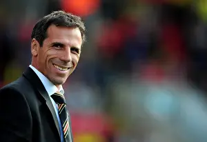 Gianfranco Zola Leads Watford Against Bristol City in Championship Showdown, September 2012