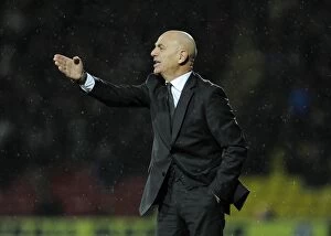 Images Dated 14th January 2014: Giuseppe Sannino Leads Watford Against Bristol City in FA Cup Replay