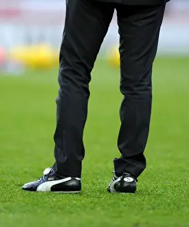 Giuseppe Sannino of Watford Slips on Football Boots at Ashton Gate for Bristol City FA Cup Match