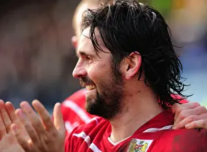 Peterborough V Bristol City Prints: Goal Celebration: Paul Hartley's Thrilling Moment for Bristol City against Peterborough in 2010 Championship Match