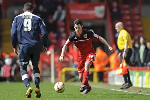 Greg Cunningham in Action: Bristol City vs Huddersfield Town, Championship 2013