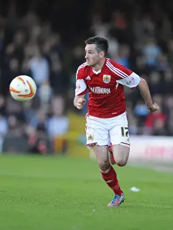 Bristol City V Swindon Town Prints: Greg Cunningham in Action: Bristol City vs Swindon Town, Ashton Gate, 2014
