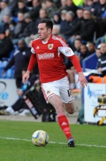 Images Dated 22nd March 2014: Greg Cunningham of Bristol City in Action against Colchester United, 2014